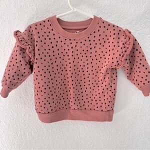Organic Polka Dot Kids Sweatshirt